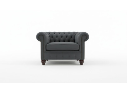 Chesterfield Design Fauteuil Bank Bekleding Luxe Textiel Banken 1-Zits Eénzitter