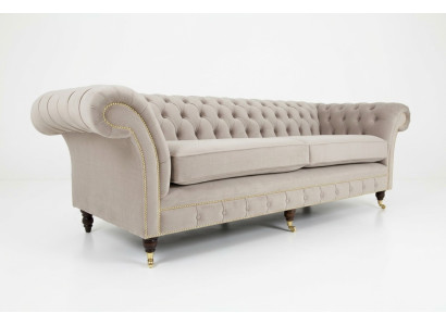 Sofa 4 zits XXL bank Zit kussens Banken Chesterfield Design
