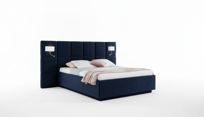 Bed Design Hotel Dubbel Bed Slaapkamer Bekleed Luxe Bedden 180x200cm Textiel