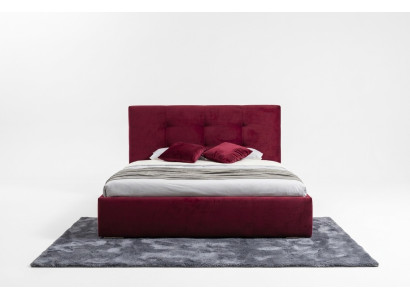 Bordaux 160x200 Bed Slaapkamer Bedden Textiel Leder Hotel Luxe Gestoffeerd Groot