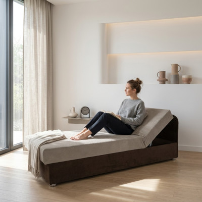 Bedden 80*200 Slaapkamer Leder Stoffering Textiel Bedframe Stof Textiel