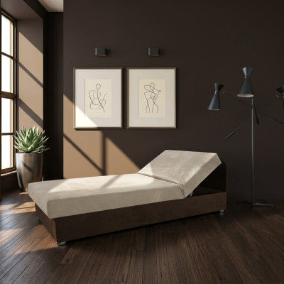 Bedden 80*200 Slaapkamer Leder Stoffering Textiel Bedframe Stof Textiel