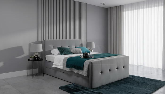 Chesterfield bed gestoffeerd tweepersoonsbed bedden xxl design luxe boxspringbed
