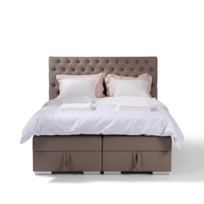 Luxe slaapkamer bed gestoffeerd ontwerp Luxe dubbele hotelbedden Chesterfield