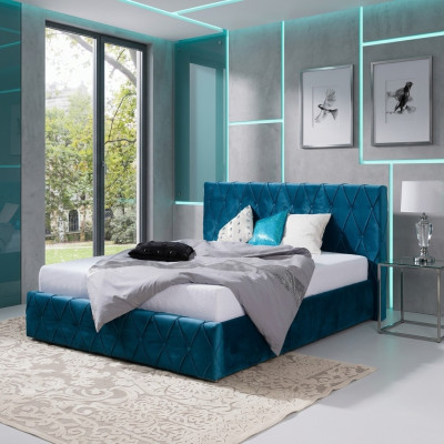 Bett Polster Design Luxe Dubbel Hotelbedden Echtpaar 160 x 200cm Slaapkamer Fluweel