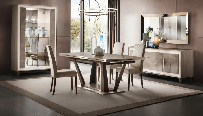 Klassieke ontwerp eettafel Italiaanse stijl meubels Tafels Lichtbruin