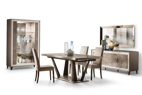 Klassieke ontwerp eettafel Italiaanse stijl meubels Tafels Lichtbruin