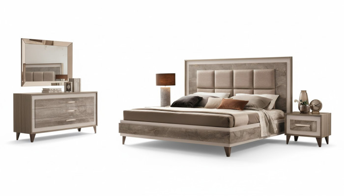 Luxe slaapkamerbed tweepersoonsbed modern hout fluweel gestoffeerd bed nieuw luxe
