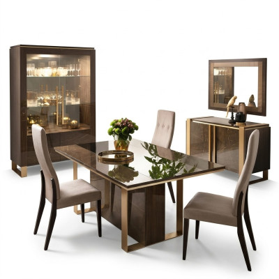 Eettafel Eetkamerset Eetgroep Klassieke Tafel 5-delig Set Stoel 4x Stoelen