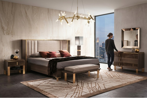 Arredo Alassic meubel 3-delige set Italiaanse slaapkamer nachtkastjes set.