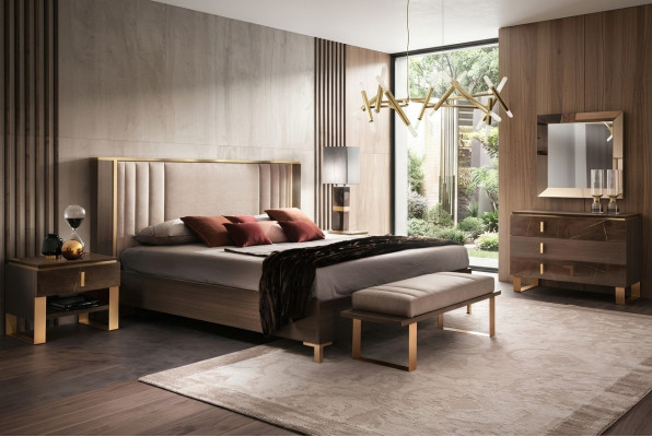 Arredo Alassic meubel 3-delige set Italiaanse slaapkamer nachtkastjes set.