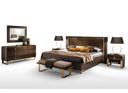Luxe slaapkamer bed dubbele stijl modern gestoffeerde bedden Italiaans