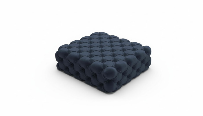 Klassiek Chesterfield design luxueuze voetenbank van textiel hocker Ottomaans