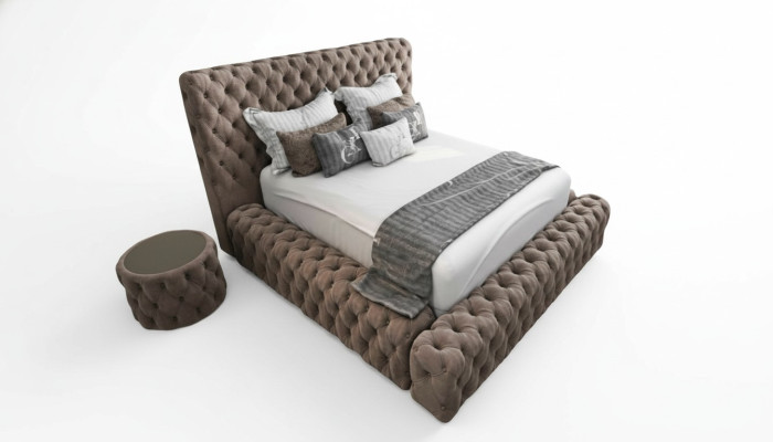 Bedtextiel Slaapkamermeubilair Luxe Moderne Bedden Chesterfield Boxspring Nieuw