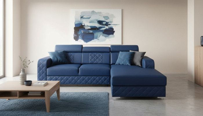 Hoekbank L-vorm Leer Modern meubeldesign Woonlandschap Bank Fluweel Stof Textiel