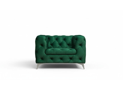 Chesterfield fauteuil Luxe eenzitter Chesterfield gestoffeerde bank Lounge Club fluweel