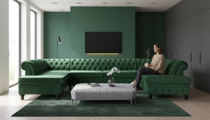 Modern Design Luxe Salontafel Textiel Chesterfield Woonkamertafel Salontafels