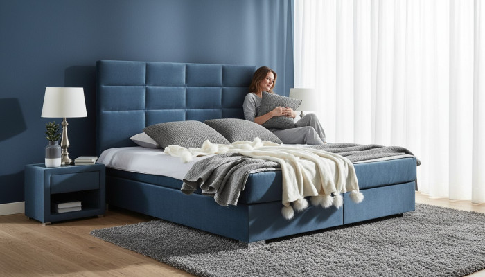 Luxe boxspring bed 140 160 180 x 200cm bedden dubbele slaapkamer meubels stof