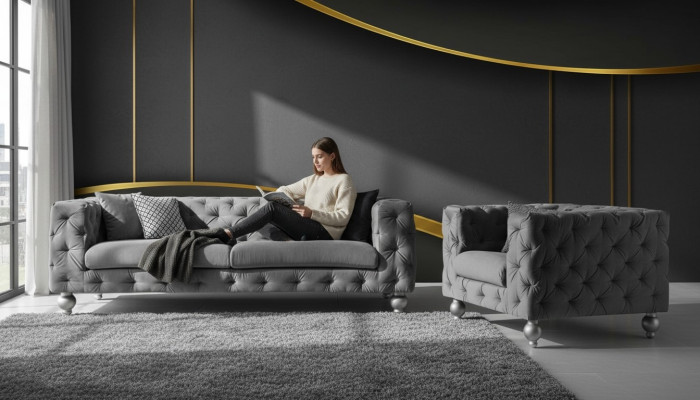 Garnituur Groot Set 32 Zits Textiel Bank Bankstel Moderne Ontwerp Woonkamer