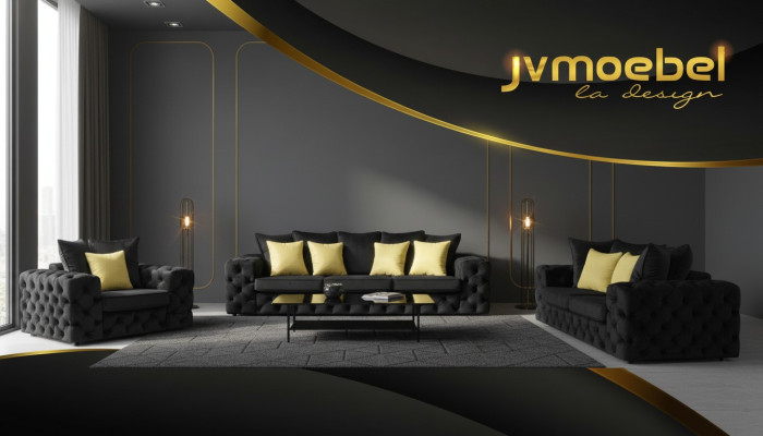 Chesterfield Design Woonkamerset Bankstel Meubels Bank 3+2+1-zits