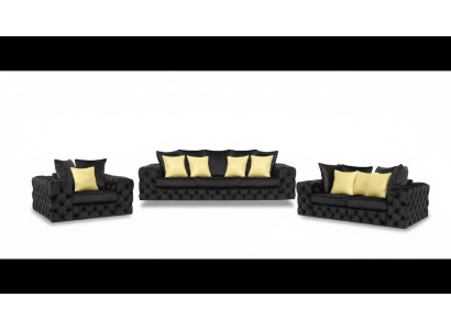 Chesterfield Design Woonkamerset Bankstel Meubels Bank 3+2+1-zits