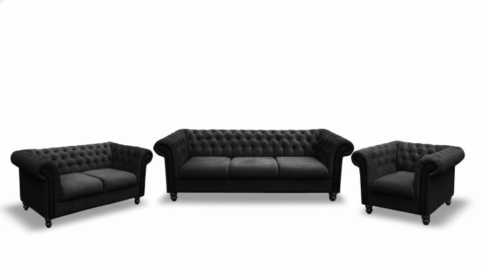 Sofaset Chesterfield Design Woonkamer Meubels Bankstel 3-2-1 Zitsbanken Bankstellen