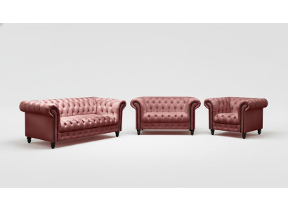 Woonkamer Chesterfield Designbankstel Meubilair Bank 3-2-1 Zitsbank Sofas