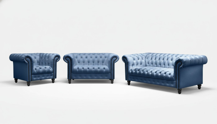 Dries-zits Chesterfield bank Bank Bekleding Luxe Meubels Stoffen Bankstellen