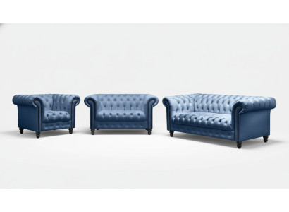 Dries-zits Chesterfield bank Bank Bekleding Luxe Meubels Stoffen Bankstellen