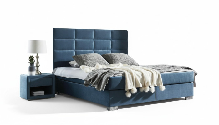 Bed textiel slaapkamer design meubels moderne luxe bedden bedframe stof nieuw