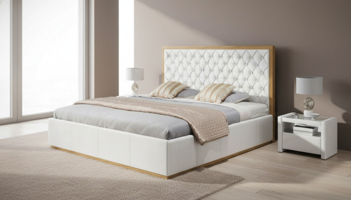 Bedtextiel Slaapkamerontwerp Meubels Modern Luxe Bedden Bedframe 140x200
