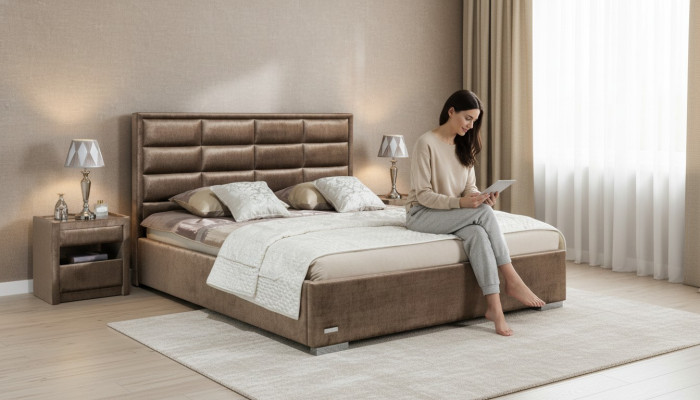 Bedtextiel Slaapkamer Design Meubels Moderne Luxe Bedden Bekleding Frame Nieuw