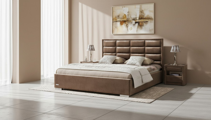 Luxe bed 3-delige set nachtkastje meubels luxe matras slaapkamer bedframe nieuw