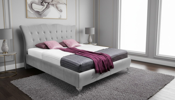 Bed textiel 2x nachtkastje 3-delige slaapkamer set meubels modern luxe bedden nieuw