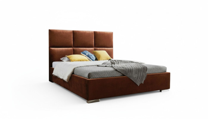 Moderne slaapkamer bedden textiel bed stof Chesterfield 180x200 tweepersoonsbed