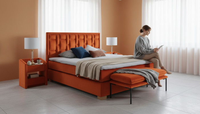 Bedtextiel Slaapkamer Meubels Moderne Bedden 140x200 Bedframe Boxspring Nieuw