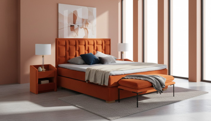 Bedtextiel Slaapkamer Meubels Moderne Bedden 140x200 Bedframe Boxspring Nieuw