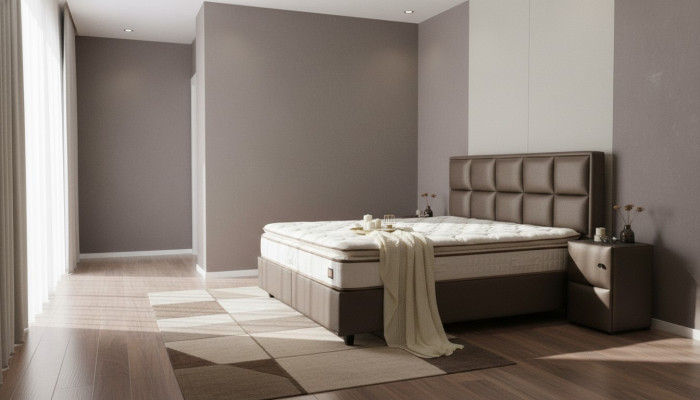 Bed Leder Slaapkamer Meubilair Kwaliteit Moderne Bedden Boxspring Nieuw
