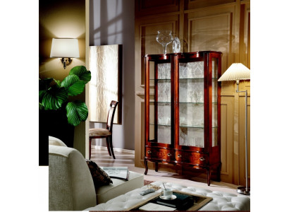 Meubels Klassieke Luxe Vitrine Antieke Stijl Barok Rococo Glazen Kast Woonkamer Nieuw