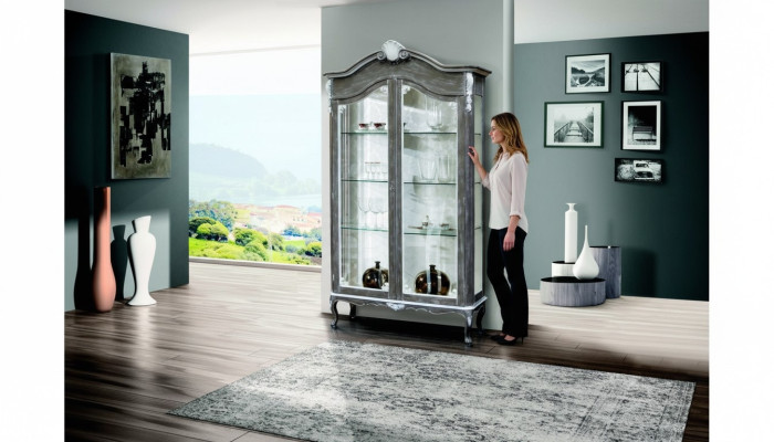 Meubels in klassieke stijl ontwerp vitrine woonkamer kasten glazen kast plank kasten Nieuw