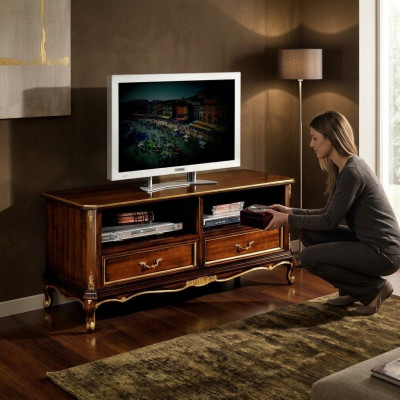 Klassiek dressoir tv laag TV-kast tafel woonkamer luxueuze houten meubels nieuw