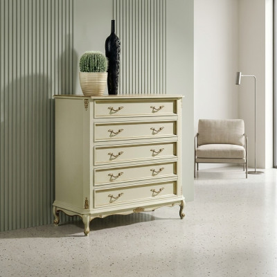 Woonkamer Italiaanse luxe meubelen Klassieke barok stijl ladekast
