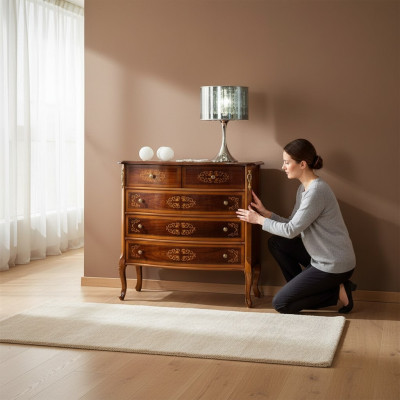 Woonkamer Luxe Italiaanse meubels Klassieke barokstijl Commode