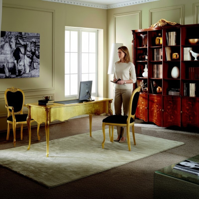 Ontwerper meubel Tafel Goud Woonkamer Houten Tafel Italiaanse luxe meubels