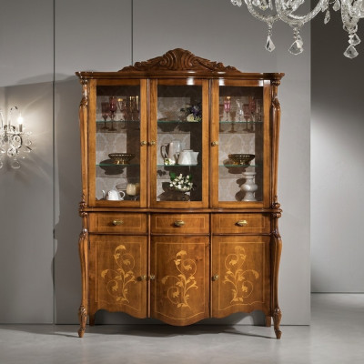 Meubels Luxe Hout Stijl Kast Dressoir Vitrinekast Design Italiaanse Meubels Nieuw