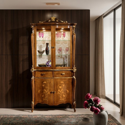 Meubels klassieke stijl vitrine woonkamer kasten luxe design Italiaanse meubels nieuw.
