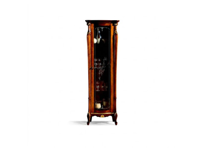 Elegante Design Glasvitrine Houten Klassieke Stijl Barok Vitrines Italiaanse Meubels Nieuw