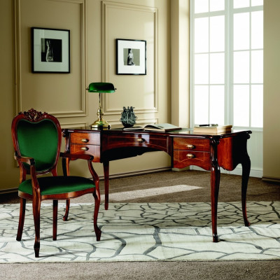 Schrijftafel barok rococo tafel 2-delige set garnituur Italiaanse meubels.