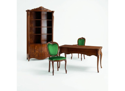 Italiaanse stijl meubels kantoorinrichting bureau tafel stoel set 3-delig.