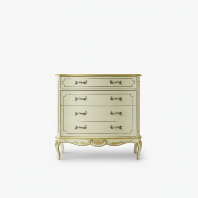 Ontwerp meubels in barokstijl, houten dressoir, Italiaanse meubels, luxueus dressoir.